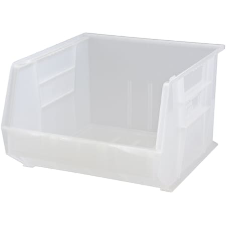 Quantum Storage Systems Storage Bin, Polypropylene, Clear, 11 in H, 16-1/2 in W QUS270CL